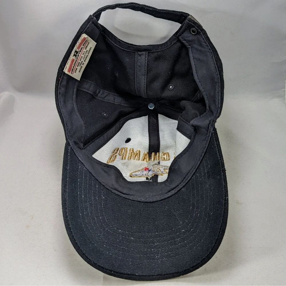 Vintage Baltimore Ravens 2000‎ Y2K AFC Champions Super Bowl Strapback Hat Cap